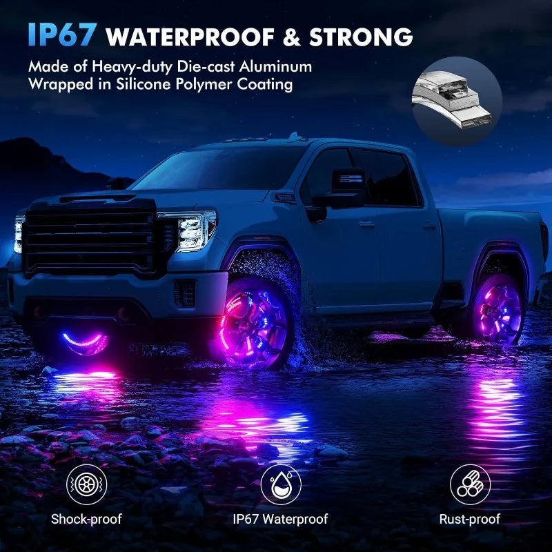 GlowMo Double Row Wheel Halo Kit