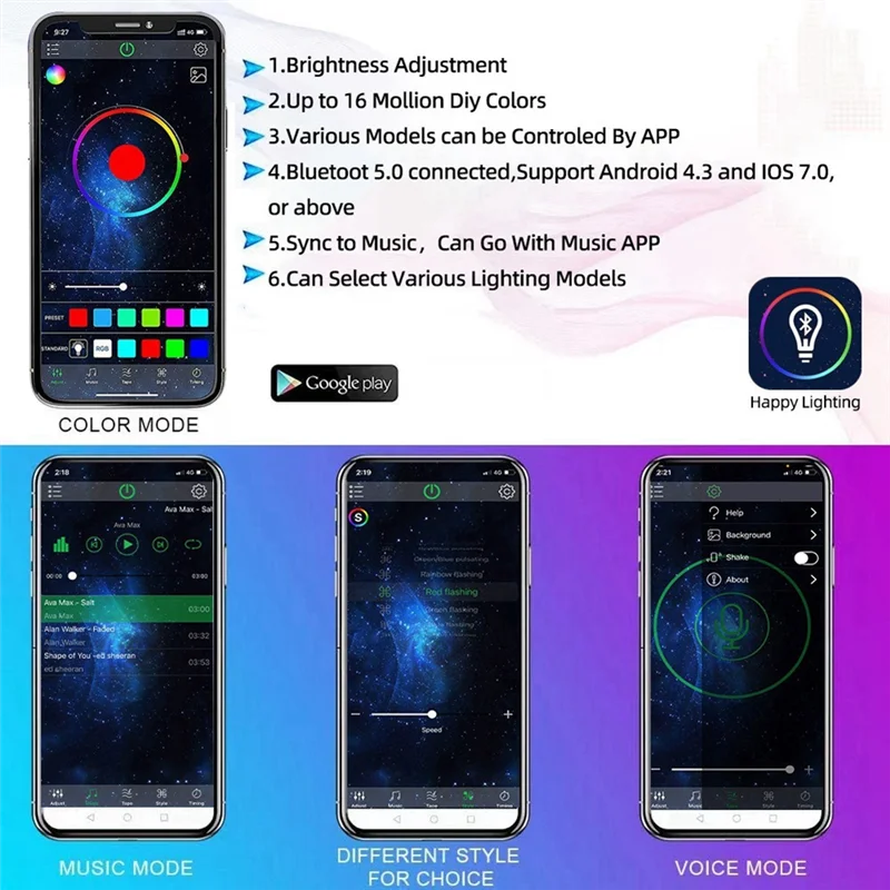 GlowMo 8-Pod Rock Light Underglow Kit � App + Music Sync, Smart Brake, IP68 Waterproof