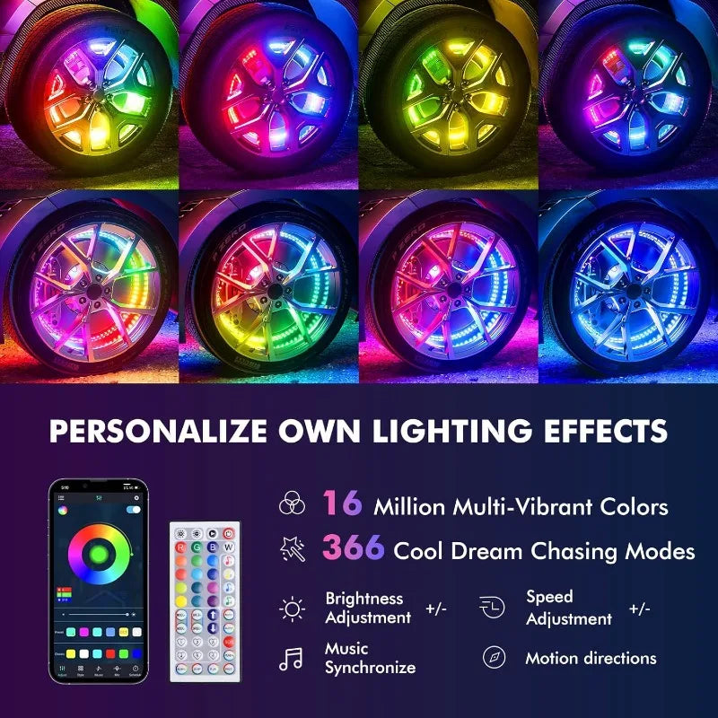 GlowMo Double Row Wheel Halo Kit