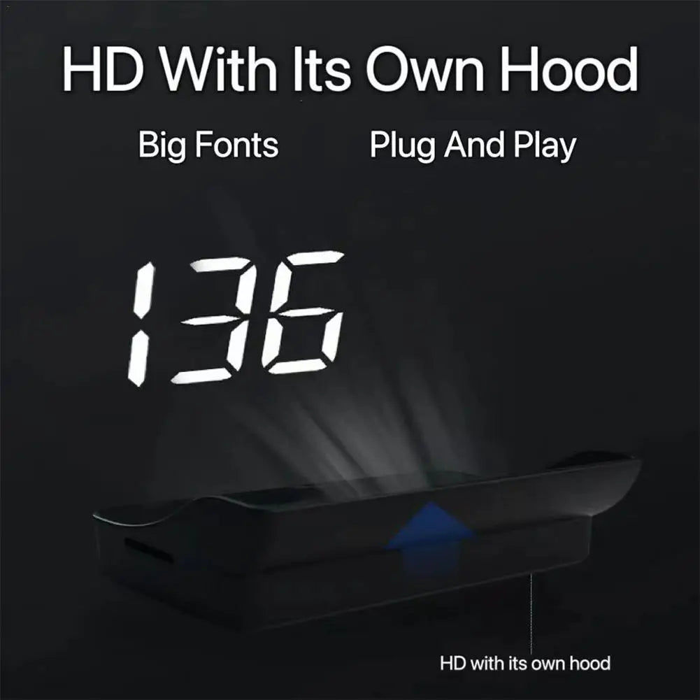 GlowMo Smart HUD Display — GPS Speed & Alerts on Your Windshield