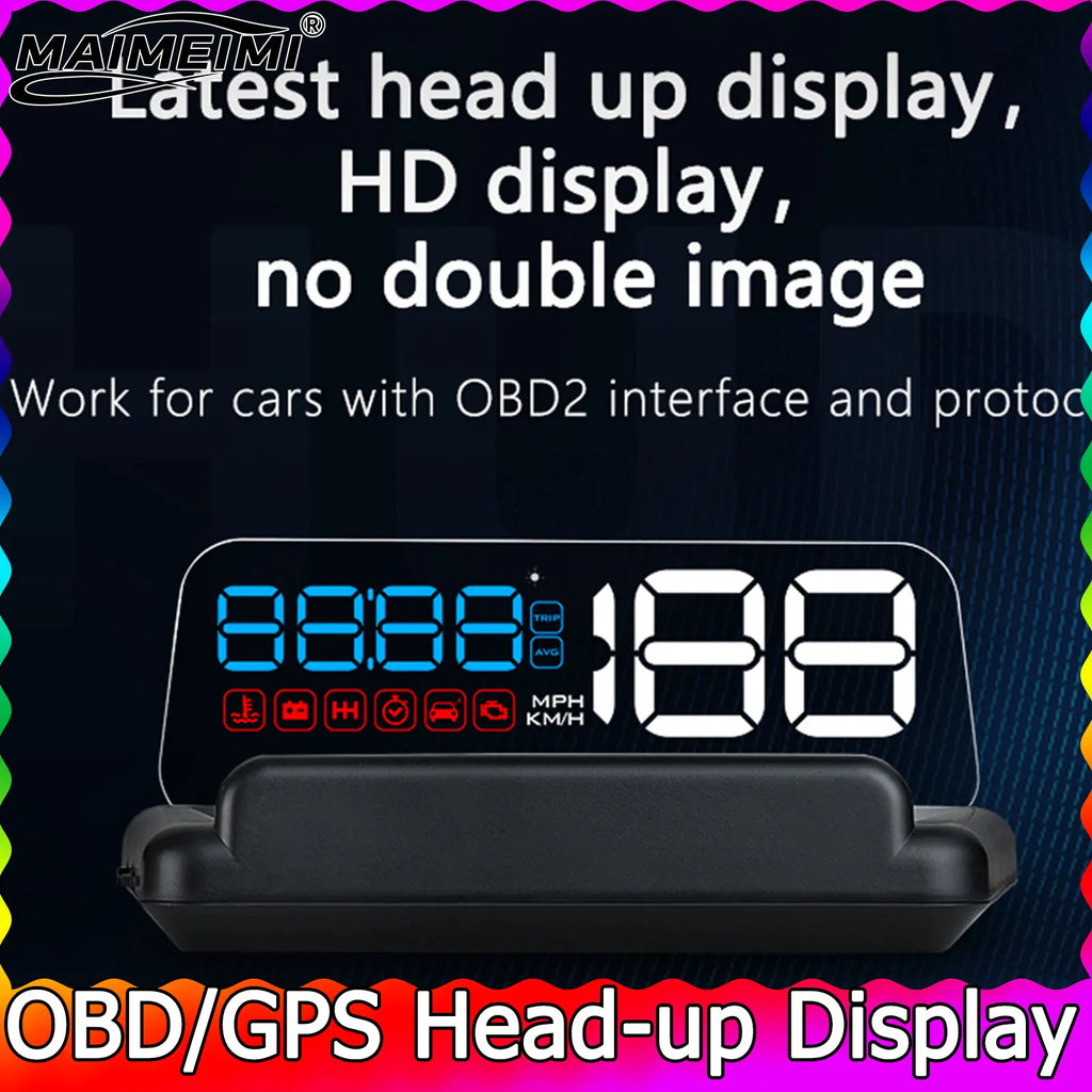 GlowMo Smart HUD Display — GPS Speed & Alerts on Your Windshield