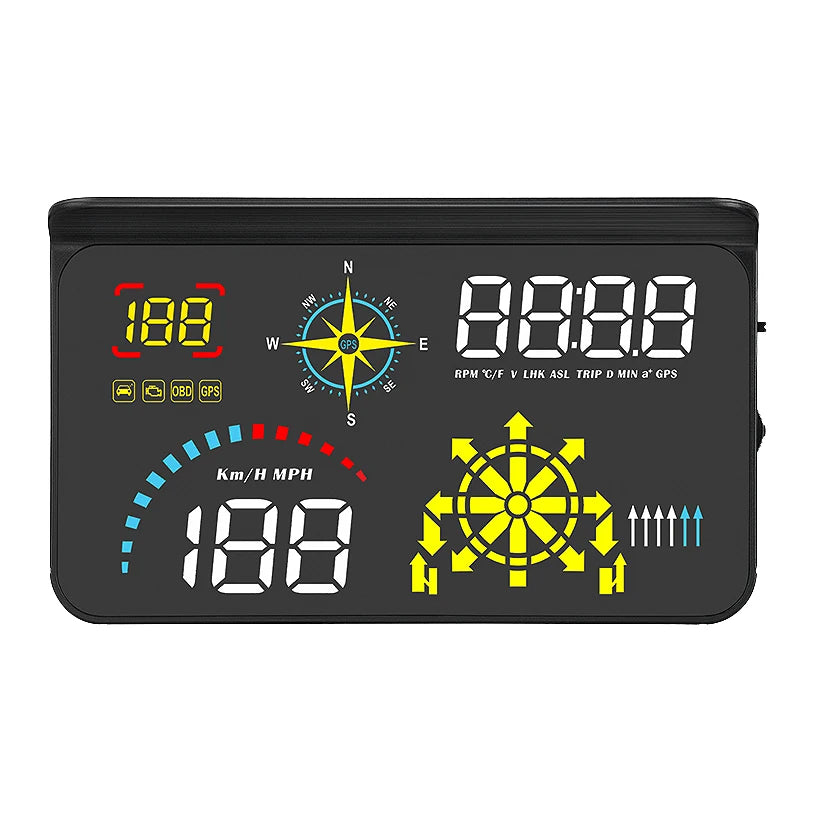 GlowMo Smart HUD Display — GPS Speed & Alerts on Your Windshield