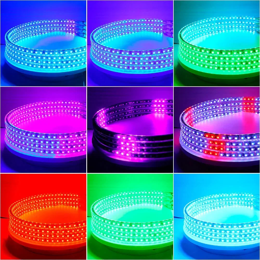 GlowMo Chasing RGB Wheel Halo Kit — App + Remote, IP67, Set of 4 (15.5")